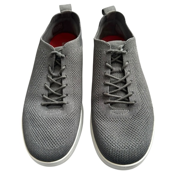 FITFLOP RALLY TONAL KNIT PEWTER GREY SNEAKERS SIZE 9 - Picture 2 of 11